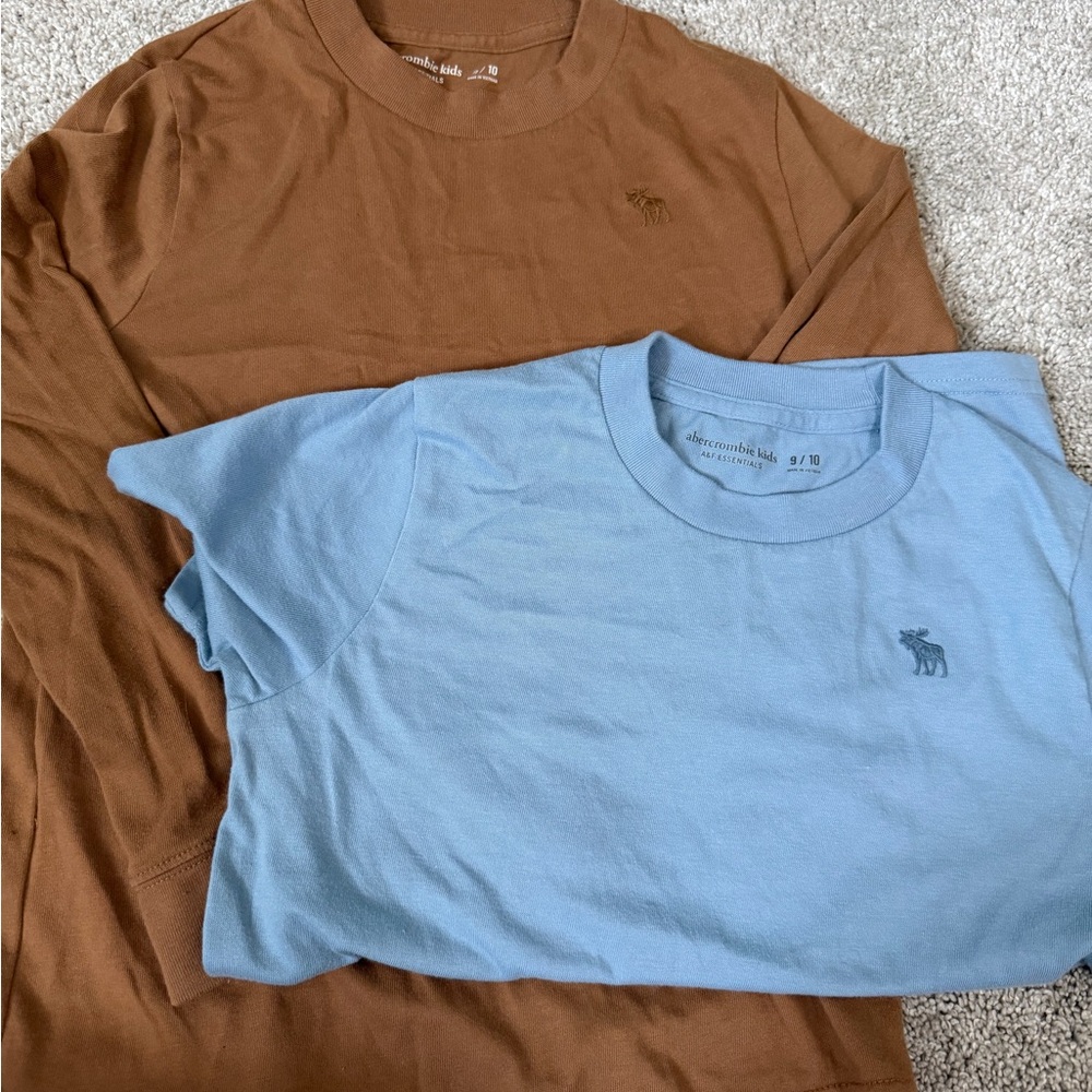 Abercrombie Kids Blue and Brown Tees